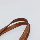 CELINE Macadam Canvas Hand Bag PVC Leather Brown Gold Auth 152276-8