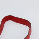 Salvatore Ferragamo Gancini Hand Bag Leather 2way Red Silver Auth 152277-10