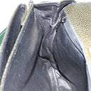 BALLY Hand Bag Leather Khaki Gold Auth 152278-19