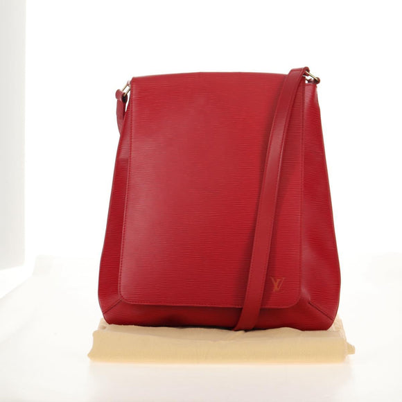 LOUIS VUITTON Epi Musette Shoulder Bag SPO Red LV Auth 152281V