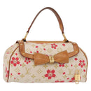 LOUIS VUITTON Monogram Cherry Blossom Sac Retro PM Bag White M92014 Auth 152285A-1