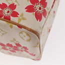LOUIS VUITTON Monogram Cherry Blossom Sac Retro PM Bag White M92014 Auth 152285A-15