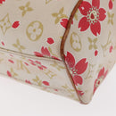 LOUIS VUITTON Monogram Cherry Blossom Sac Retro PM Bag White M92014 Auth 152285A-16