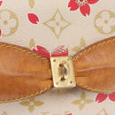 LOUIS VUITTON Monogram Cherry Blossom Sac Retro PM Bag White M92014 Auth 152285A-17