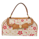 LOUIS VUITTON Monogram Cherry Blossom Sac Retro PM Bag White M92014 Auth 152285A-2