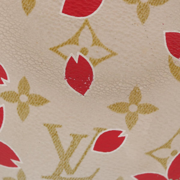 LOUIS VUITTON Monogram Cherry Blossom Sac Retro PM Bag White M92014 Auth 152285A
