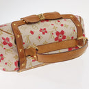 LOUIS VUITTON Monogram Cherry Blossom Sac Retro PM Bag White M92014 Auth 152285A-9