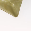 CHANEL COCO Mark Chain Shoulder Bag Patent leather Gold CC Auth 152287-18