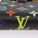 LOUIS VUITTON Monogram Multicolor Phone Pouch Metis Black M14098 Auth 152288SM-7