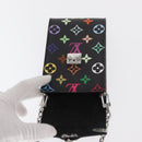 LOUIS VUITTON Monogram Multicolor Phone Pouch Metis Black M14098 Auth 152288SM-10
