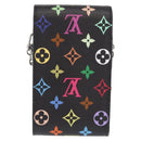 LOUIS VUITTON Monogram Multicolor Phone Pouch Metis Black M14098 Auth 152288SM-3