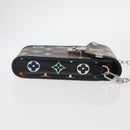 LOUIS VUITTON Monogram Multicolor Phone Pouch Metis Black M14098 Auth 152288SM-4
