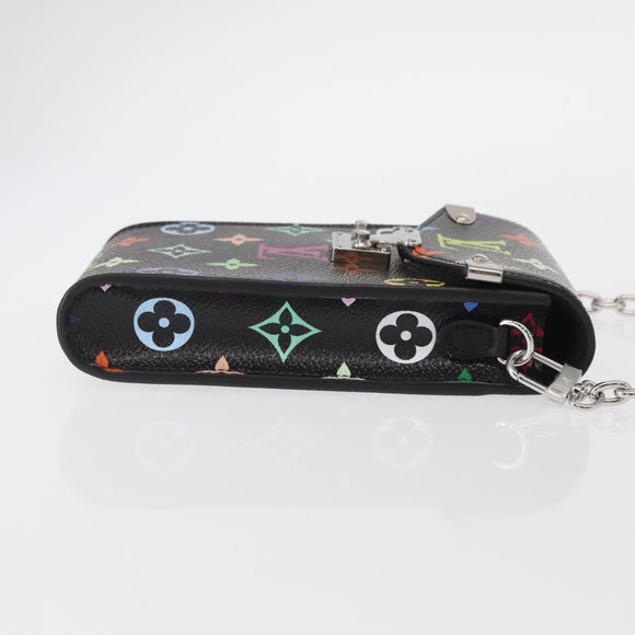 LOUIS VUITTON Monogram Multicolor Phone Pouch Metis Black M14098 Auth 152288SM