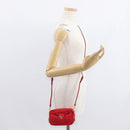 PRADA Shoulder Bag Nylon Red Gold Auth 152289SAV-25