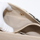 CHANEL Matelasse Chain Double Flap Chain Bag Knitted White CC Auth 152291SAV-29