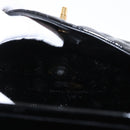 CHANEL Matelasse Double Flap Chain Bag Patent leather Black Gold CC Auth 152292V-26