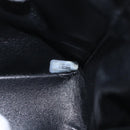 CHANEL Matelasse Double Flap Chain Bag Patent leather Black Gold CC Auth 152292V-27