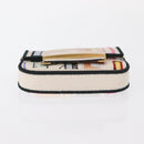 FENDI Zucca Canvas Nano Baguette Pouch Multicolor Gold Auth 152293SAM-11