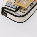 FENDI Zucca Canvas Nano Baguette Pouch Multicolor Gold Auth 152293SAM-12