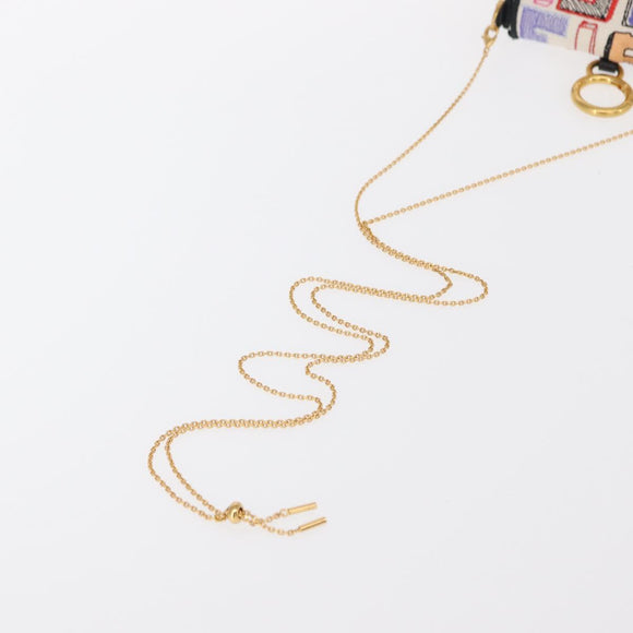 FENDI Zucca Canvas Nano Baguette Pouch Multicolor Gold Auth 152293SAM