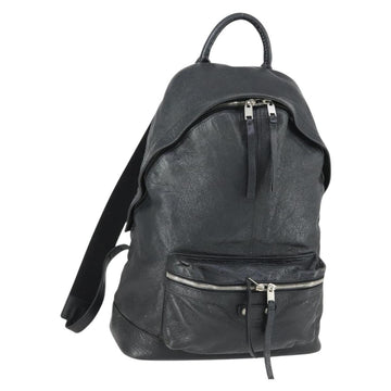 BALENCIAGA Backpack Leather Gray Silver 435315 Auth 152296