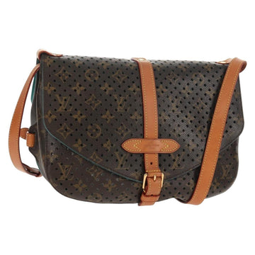 LOUIS VUITTON Monogram Perfo Saumur 30 Shoulder Bag M93998 LV Auth 152313V