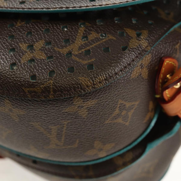 LOUIS VUITTON Monogram Perfo Saumur 30 Shoulder Bag M93998 LV Auth 152313V