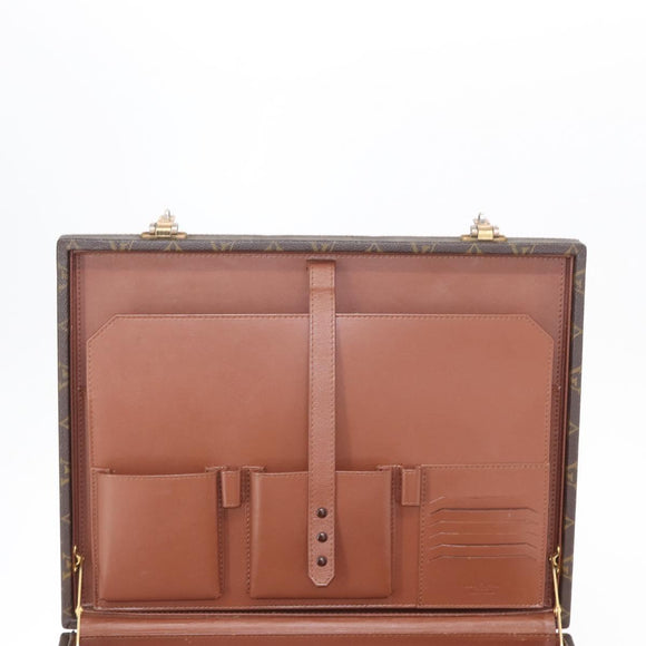 LOUIS VUITTON Monogram Attache Case Hand Bag LV Auth 152314