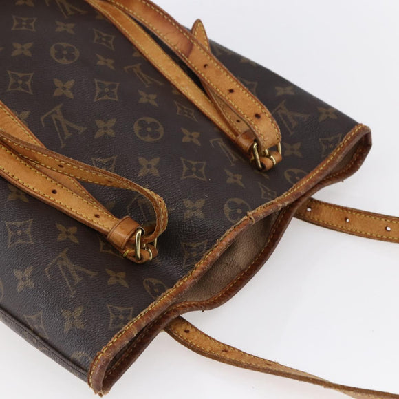 LOUIS VUITTON Monogram Bucket GM Shoulder Bag M42236 LV Auth 152316