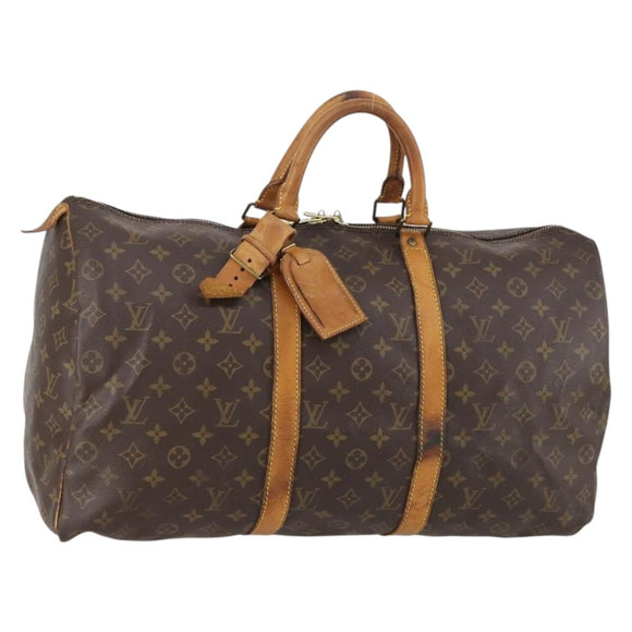 LOUIS VUITTON Monogram Keepall 50 Boston tas M41426 LV Auth 152321