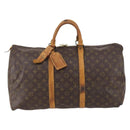 LOUIS VUITTON Monogram Keepall 50 Boston Bag M41426 LV Auth 152321-13