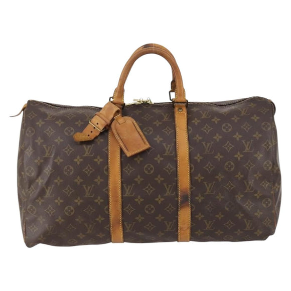 LOUIS VUITTON Monogram Keepall 50 Boston Bag M41426 LV Auth 152321