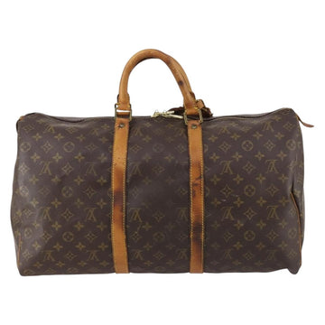 LOUIS VUITTON Monogram Keepall 50 Boston Bag M41426 LV Auth 152321 - 0