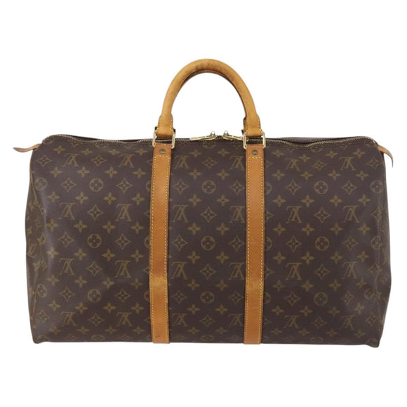 LOUIS VUITTON Monogram Keepall 50 Boston Bag M41426 LV Auth 152322