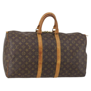 LOUIS VUITTON Monogram Keepall 50 Boston Bag M41426 LV Auth 152323