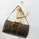 LOUIS VUITTON Monogram Keepall Bandouliere 60 Boston Bag M41412 LV Auth 152327-26