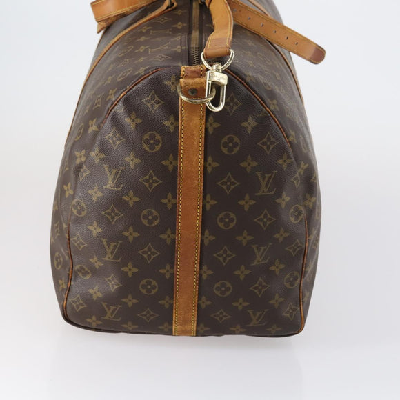 LOUIS VUITTON Monogram Keepall Bandouliere 60 Boston Bag M41412 LV Auth 152327