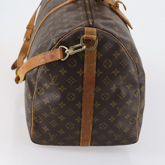 LOUIS VUITTON Monogram Keepall Bandouliere 60 Boston Bag M41412 LV Auth 152327