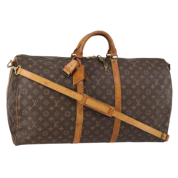 LOUIS VUITTON Monogram Keepall Bandouliere 60 Boston Bag M41412 LV Auth 152328
