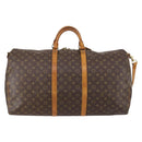 LOUIS VUITTON Monogram Keepall Bandouliere 60 Boston Bag M41412 LV Auth 152328-2