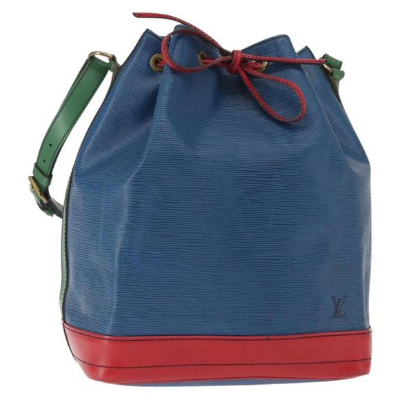 LOUIS VUITTON Epi Tricolor Noe Shoulder Bag Blue Red Green M44082 LV Auth 152330
