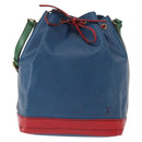 LOUIS VUITTON Epi Tricolor Noe Schultertasche Blau Rot Grün M44082 LV Auth 152330-13