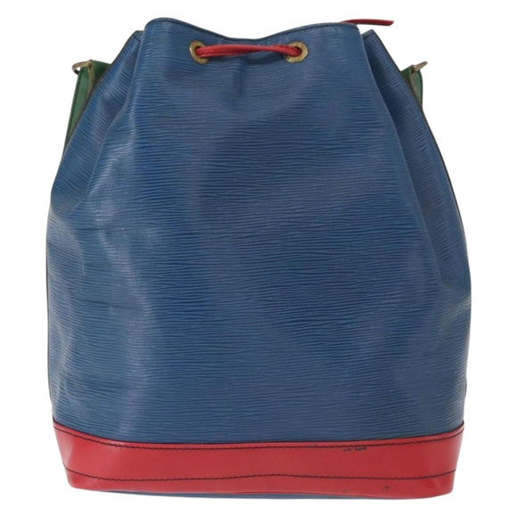 LOUIS VUITTON Epi Tricolor Noe Schultertasche Blau Rot Grün M44082 LV Auth 152330