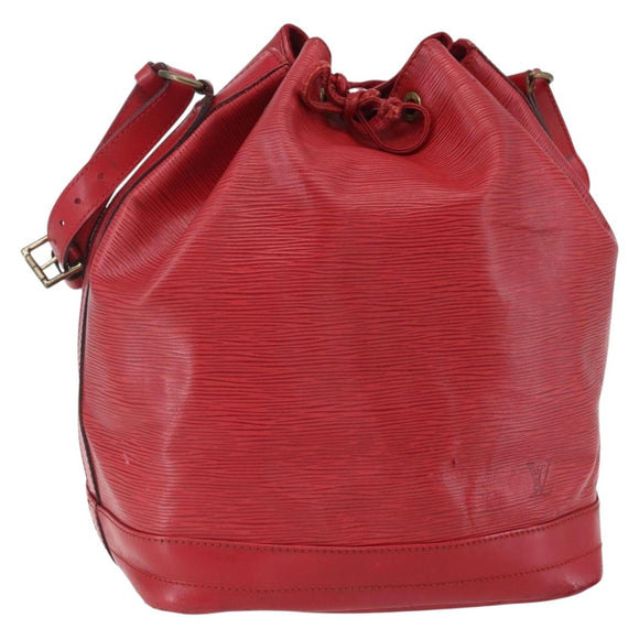 LOUIS VUITTON Epi Noe Shoulder Bag Red M44007 LV Auth 152331