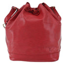 LOUIS VUITTON Epi Noe Shoulder Bag Red M44007 LV Auth 152331-13