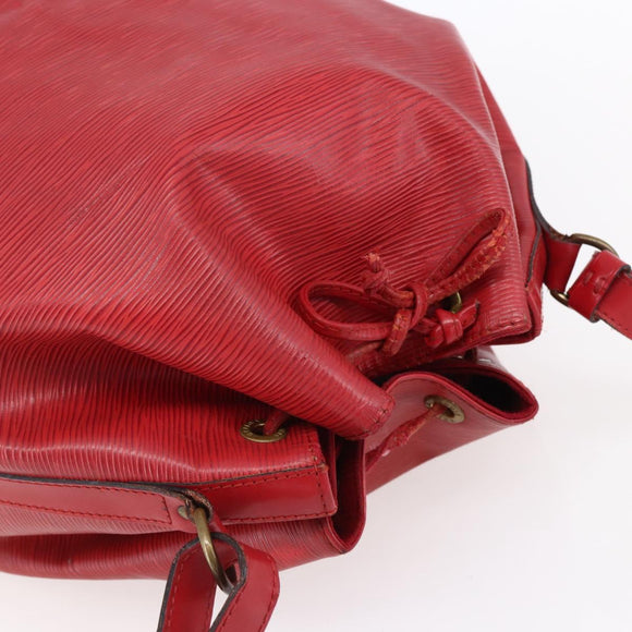 LOUIS VUITTON Epi Noe Shoulder Bag Red M44007 LV Auth 152331