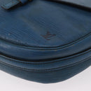 LOUIS VUITTON Epi Jeune Fille MM Shoulder Bag Toledo Blue M52155 LV Auth 152333-15