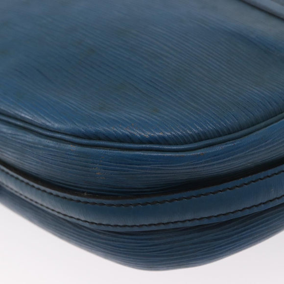 LOUIS VUITTON Epi Jeune Fille MM Shoulder Bag Toledo Blue M52155 LV Auth 152333