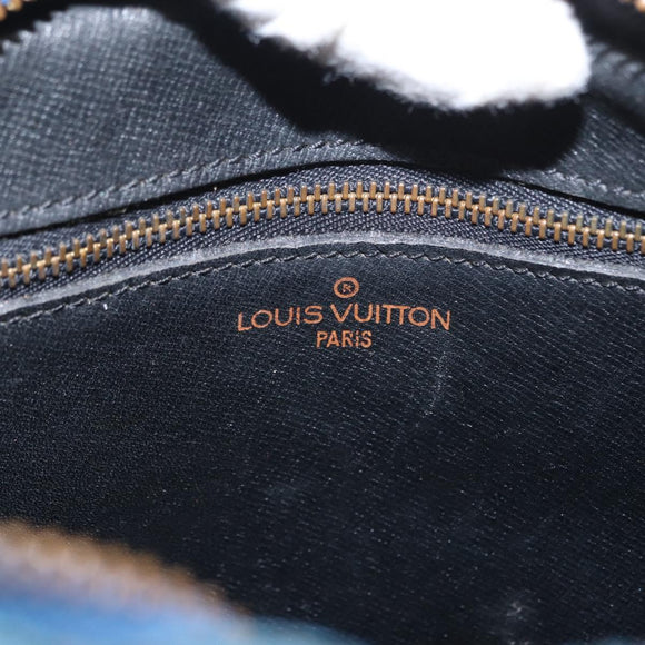 LOUIS VUITTON Epi Jeune Fille MM Shoulder Bag Toledo Blue M52155 LV Auth 152333