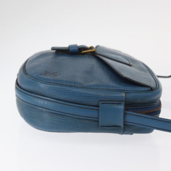 LOUIS VUITTON Epi Jeune Fille MM Shoulder Bag Toledo Blue M52155 LV Auth 152333